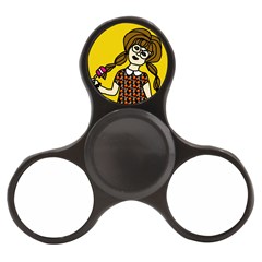 Girl With Popsicle Yellow Background Finger Spinner by snowwhitegirl