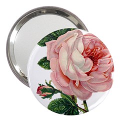 Pink Rose 3  Handbag Mirrors by snowwhitegirl