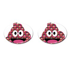 Face Poo Cufflinks (oval)