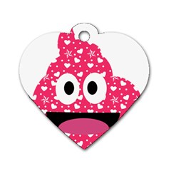 Hearts Poo Dog Tag Heart (one Side) by snowwhitegirl