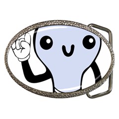 Blue  Kawaii Bulb Belt Buckles by snowwhitegirl