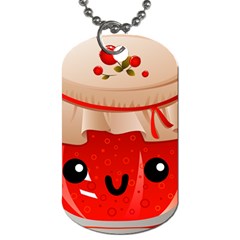 Kawaii Jam Jar Dog Tag (two Sides) by snowwhitegirl