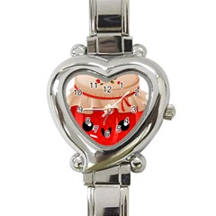 Kawaii Jam Jar Heart Italian Charm Watch by snowwhitegirl