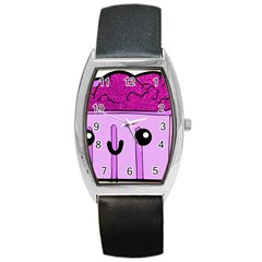 Purple Glitter Ice Cream Carton Barrel Style Metal Watch by snowwhitegirl