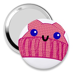 Kawaii Cat Hat 3  Handbag Mirrors by snowwhitegirl