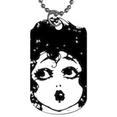 Little Girl Face Dog Tag (two Sides) by snowwhitegirl