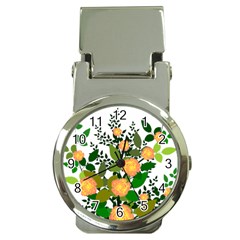 Peach Roses Money Clip Watches by snowwhitegirl