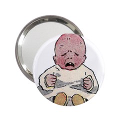 Crying Baby 2 25  Handbag Mirrors by snowwhitegirl