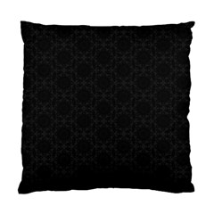 Victorian Paisley Black Standard Cushion Case (one Side) by snowwhitegirl