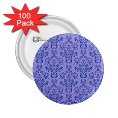 Victorian Blue Ornamental 2 25  Buttons (100 Pack)  by snowwhitegirl