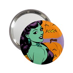 Zombie Retro Girl 2 25  Handbag Mirrors by snowwhitegirl