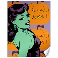 Zombie Retro Girl Canvas 12  X 16  by snowwhitegirl