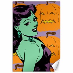 Zombie Retro Girl Canvas 20  X 30  by snowwhitegirl