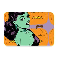 Zombie Retro Girl Plate Mats by snowwhitegirl