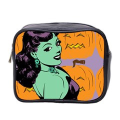 Zombie Retro Girl Mini Toiletries Bag (two Sides) by snowwhitegirl