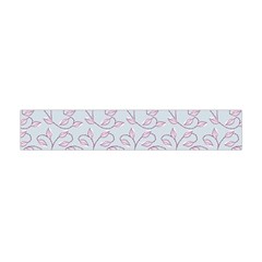 Pink Roses Pattern Flano Scarf (mini)