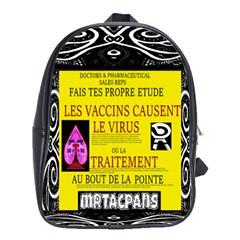 Ronald Story Vaccine Mrtacpans School Bag (large) by MRTACPANS