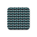 Aqua Cassette Rubber Coaster (Square)  Front