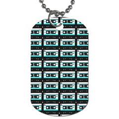 Aqua Cassette Dog Tag (two Sides) by snowwhitegirl