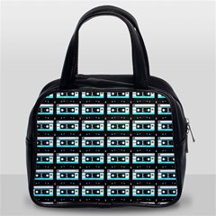 Aqua Cassette Classic Handbag (two Sides) by snowwhitegirl