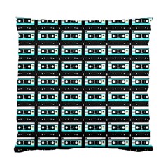 Aqua Cassette Standard Cushion Case (one Side) by snowwhitegirl