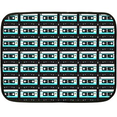 Aqua Cassette Double Sided Fleece Blanket (mini)  by snowwhitegirl