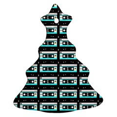 Aqua Cassette Christmas Tree Ornament (two Sides) by snowwhitegirl