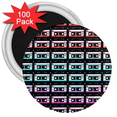 Three Color Ombre Cassette 3  Magnets (100 Pack) by snowwhitegirl