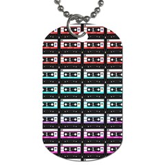 Three Color Ombre Cassette Dog Tag (two Sides) by snowwhitegirl