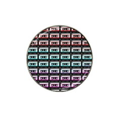 Three Color Ombre Cassette Hat Clip Ball Marker (4 Pack) by snowwhitegirl