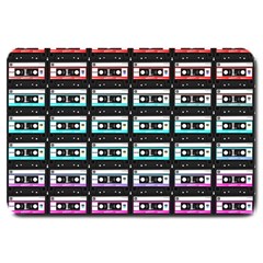 Three Color Ombre Cassette Large Doormat  by snowwhitegirl