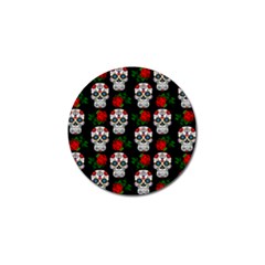 Skull Pattern Black Golf Ball Marker (10 Pack) by snowwhitegirl