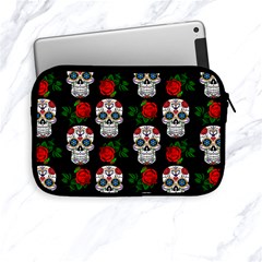 Skull Pattern Black Apple Ipad Mini Zipper Cases by snowwhitegirl