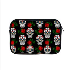 Skull Pattern Black Apple Macbook Pro 15  Zipper Case by snowwhitegirl