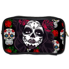 Mexican Skull Lady Toiletries Bag (two Sides) by snowwhitegirl