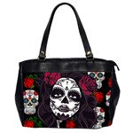 Mexican Skull Lady Oversize Office Handbag (2 Sides) Front