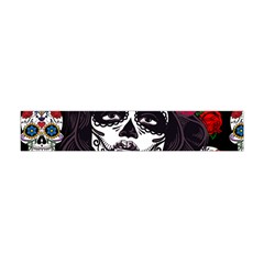 Mexican Skull Lady Flano Scarf (mini) by snowwhitegirl