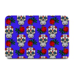 Skull Pattern Blue Plate Mats