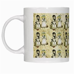 Little Victorian Girls Pattern White Mugs