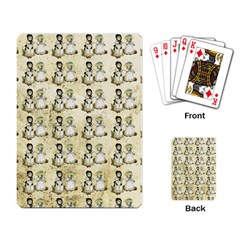 Little Victorian Girls Pattern Playing Cards Single Design