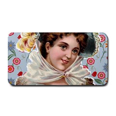 Victorian Lady Blue Floral Medium Bar Mats by snowwhitegirl