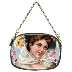 Victorian Lady Blue Floral Chain Purse (two Sides) by snowwhitegirl