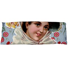 Victorian Lady Blue Floral Body Pillow Case (dakimakura) by snowwhitegirl