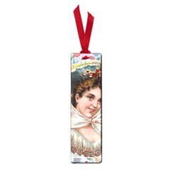 Victorian Lady Blue Floral Small Book Marks by snowwhitegirl