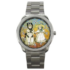 Little Victorian Girls Sport Metal Watch by snowwhitegirl