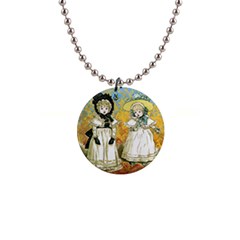 Little Victorian Girls Button Necklaces by snowwhitegirl