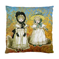 Little Victorian Girls Standard Cushion Case (one Side) by snowwhitegirl