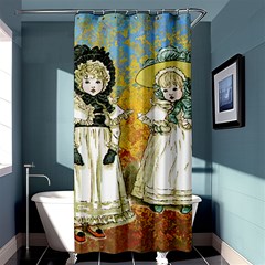 Little Victorian Girls Shower Curtain 36  X 72  (stall)  by snowwhitegirl