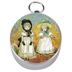 Little Victorian Girls Silver Compasses by snowwhitegirl