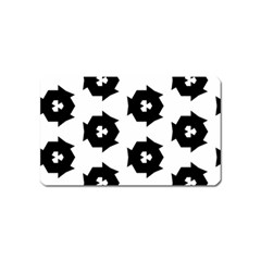 Black And White Pattern Magnet (name Card) by Simbadda